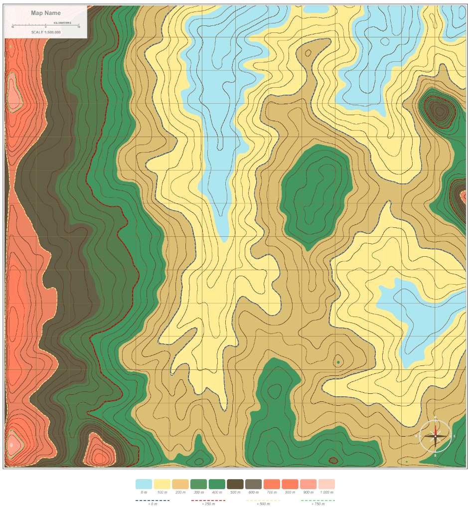 Mapa topográfico